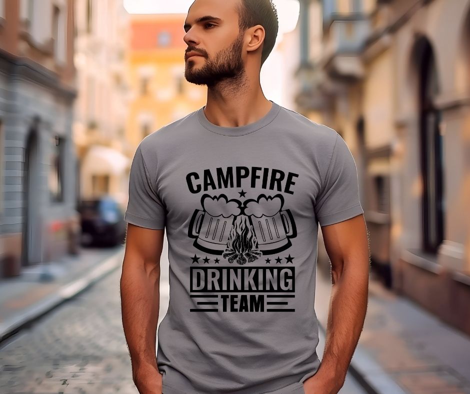 Campfire Drinking Team Tee