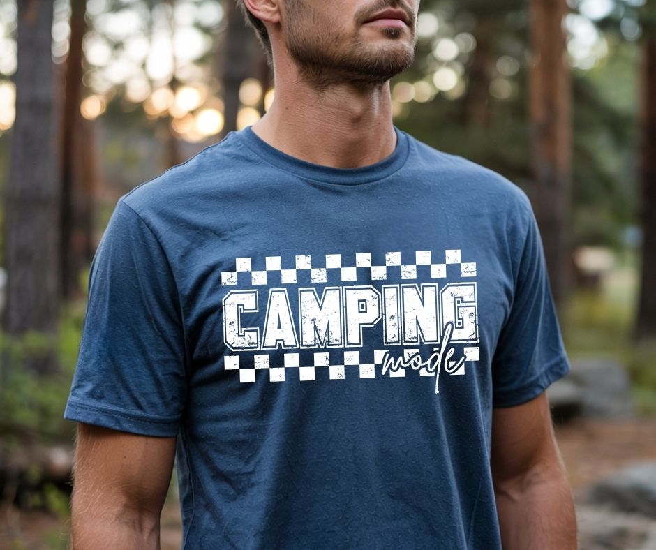 Camping Mode Checkered Tee