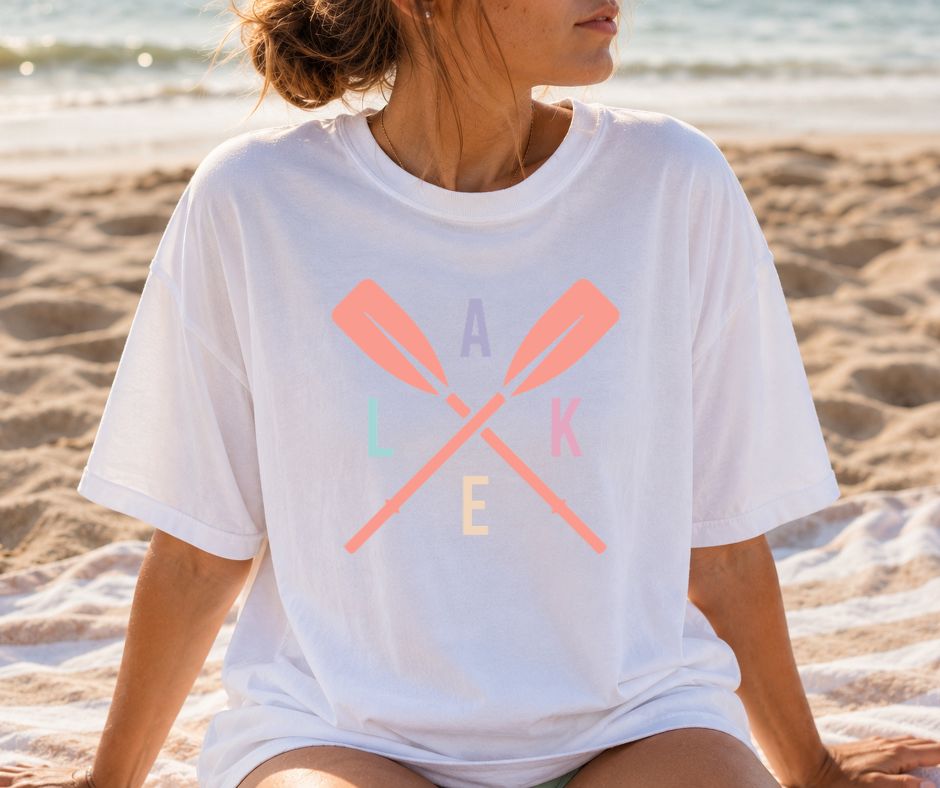 Lake Paddle Cross Design