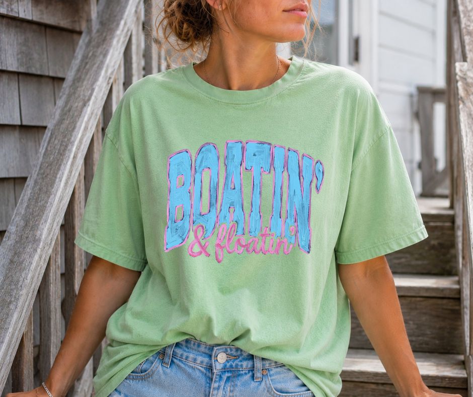 Boatin' & Floatin' Retro Lettering
